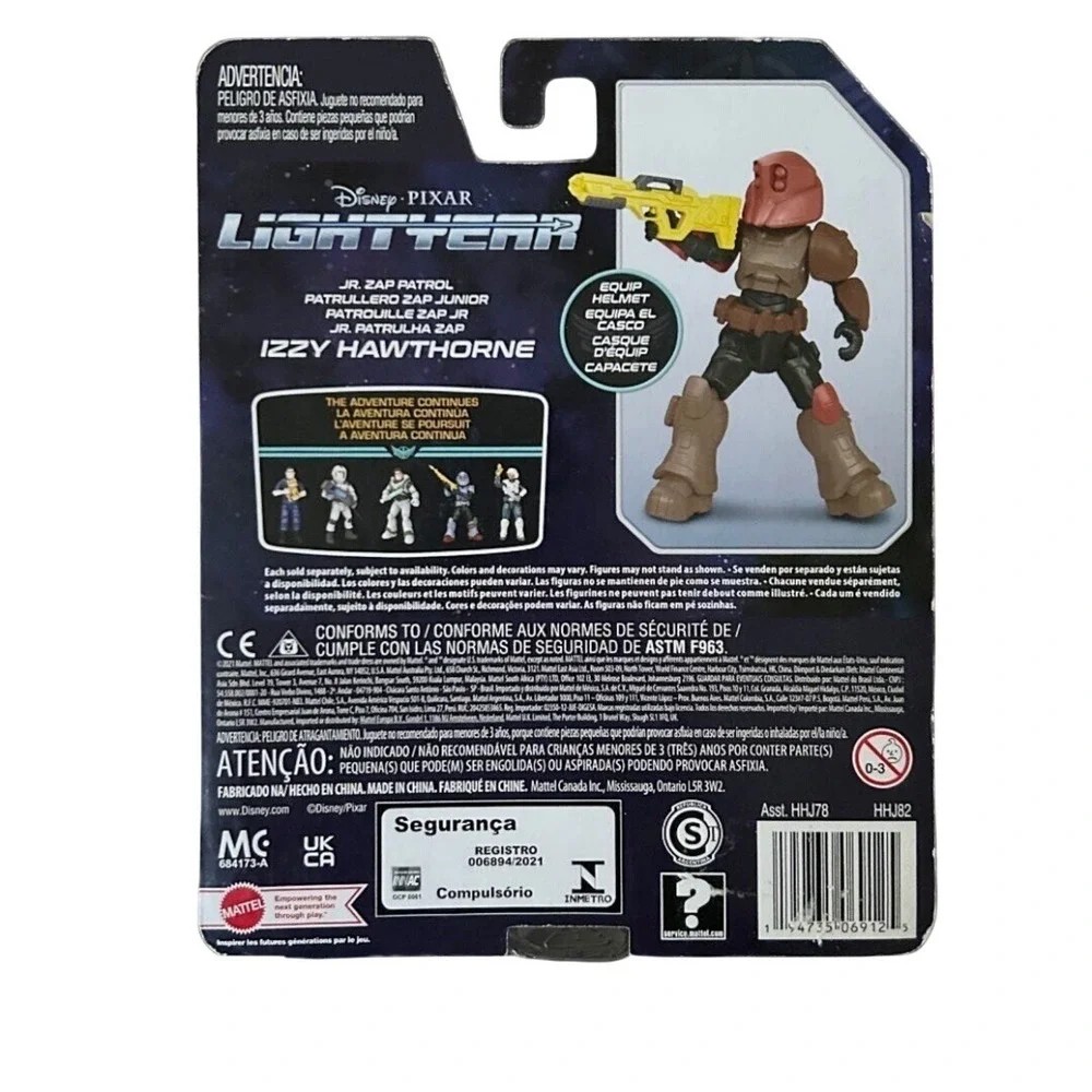Disney Pixar Lightyear Jr Zap Patrol Izzy Hawthorne Posable Action Figure Mattel